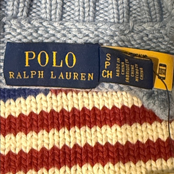 Ralph Lauren Polo American Flag Knit Sweater unisex size small - Picture 6 of 7